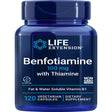 Life Extension Benfotiamine with Thiamine, 100 Mg - Fat & Water Soluble Vitamin B1 - Gluten-Free, Non-Gmo, 120 Vegetarian Capsules