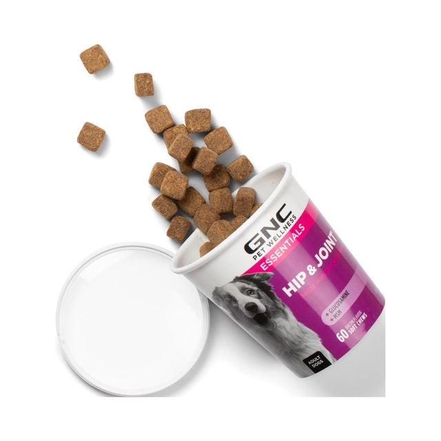 GNC Pet Wellness Essentials Hip & Joint Soft Chews, All Dog, 60Ct