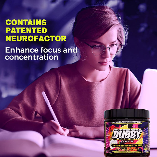 Gamer Energy Drink Powder for Gaming, Nootropics Jitter-Free Natural Energy, Dragon Fruit Pink Strawberry Lemonade Flavor, 30 Serving Drinks, 5.61 Ounces (Dragonade)