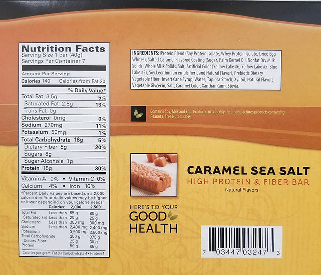 Fit Wise Divine Caramel Sea Salt Bar Ideal Protein Compatible