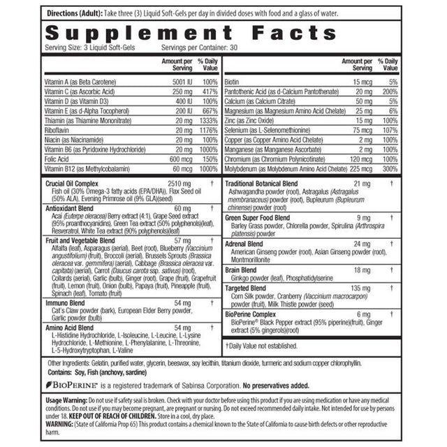 Irwin Naturals Women'S Multivitamin Living Green - 120 Ct + Pill Case