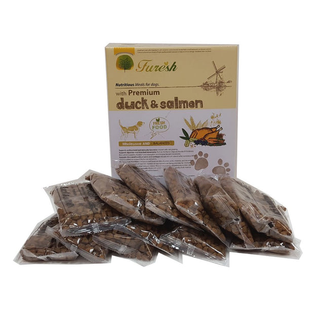 Alpha Dog Series All Natural Limited Ingredients Premium Dry Dog Food Kibble, Duck and Salmon Recipe, Complete Balanced Health, for Puppies and Small and Medium Breed Dogs (All Stages) - 2.6 Lbs.