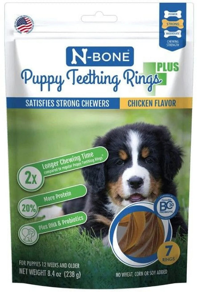 N-Bone N-Bone Puppy Teething Rings plus Chicken Flavor 7 Count