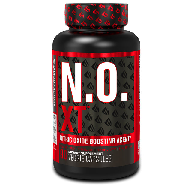 Jacked Factory N.O. XT - Nitric Oxide Boosting Supplement for Muscle Growth, Pumps & Energy - 90 Count