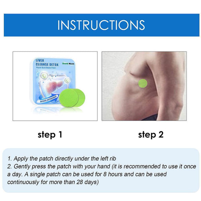 Intense Antioxidant Liver Cleanse Detox & Repair Burst Beads Patch