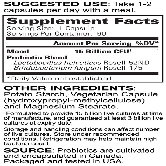 Innovixlabs Mood Probiotic Capsules, 60 Ct