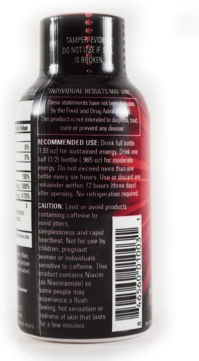 Fruit Punch Energy Shot 12 Pack Best Tasting!