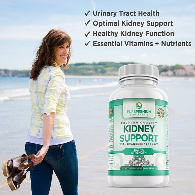 Kidney Cleanse + Kidney Support by Purepremium Supplements 60 Capsules