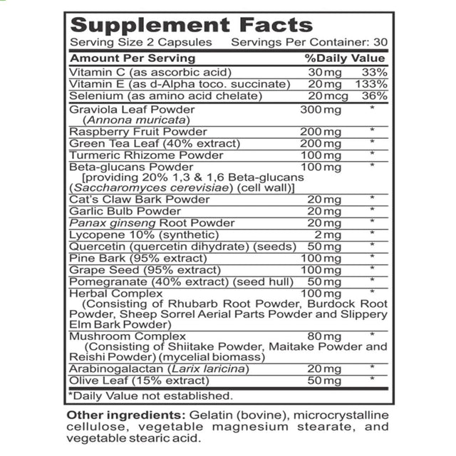Nature'S Clear Immune Support Supplement for Immunity Booster, 60 Capsules