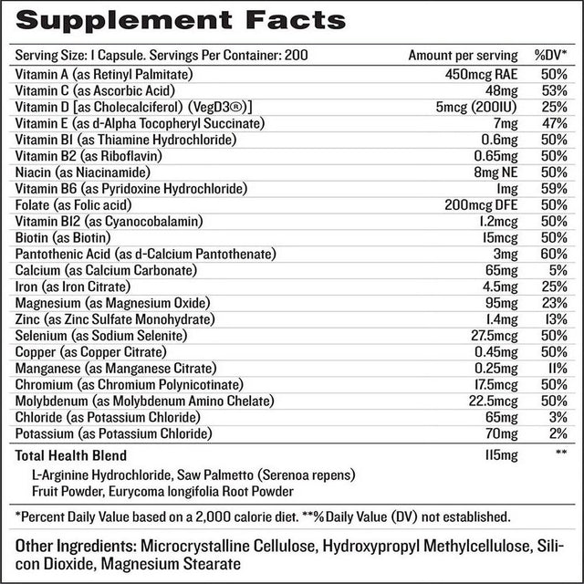 Health by Habit Men'S Multivitamin, 200 Count