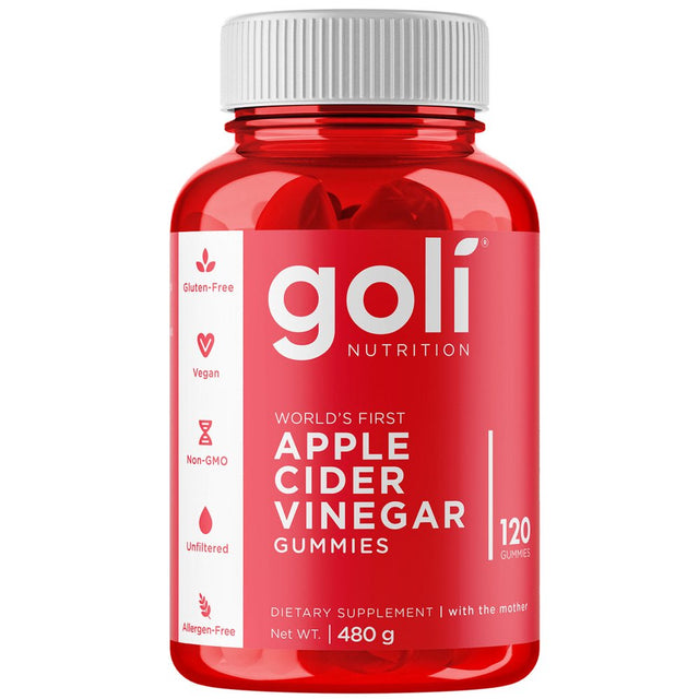 Goli Nutrition Apple Cider Vinegar Gummies, 120 Count