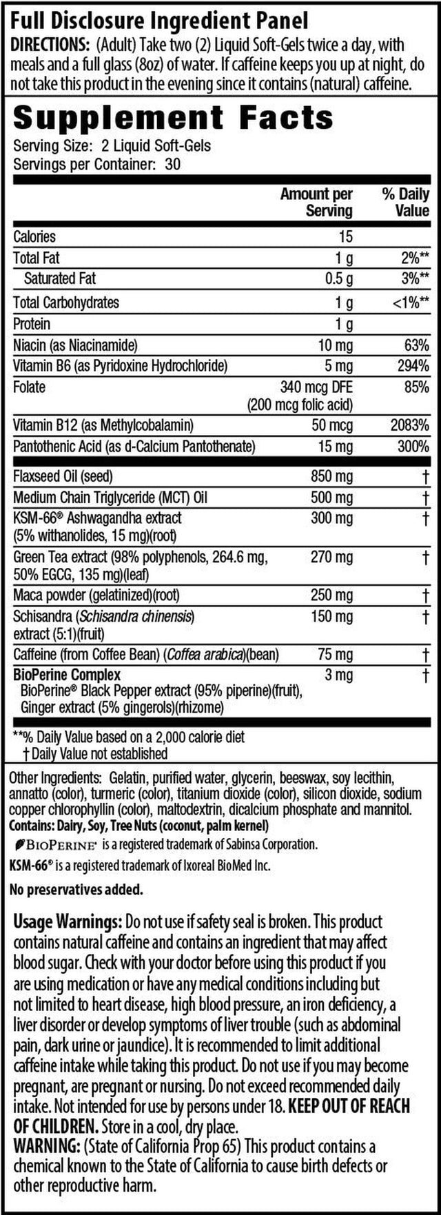 Irwin Naturals V02 Max, Performance Fat Burner, 60 Liquid Soft-Gels