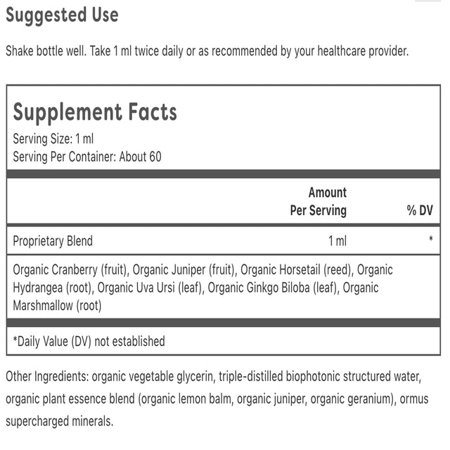 Global Healing Organic Kidney Health & Cleanse Supplement - 2 Fl Oz