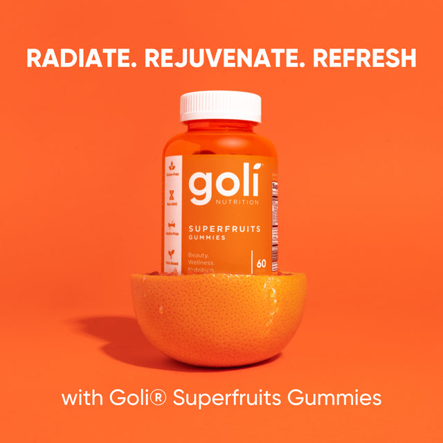 Goli Nutrition Super Fruits Gummies, Fruit Blend Flavor Dietary Supplement, 60 Count