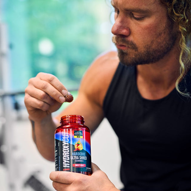 Hydroxycut Hardcore Ultra Shred Axivite Weight Loss Gummies, Thermogenic Supplement, Sweet Heat, 60 Ct