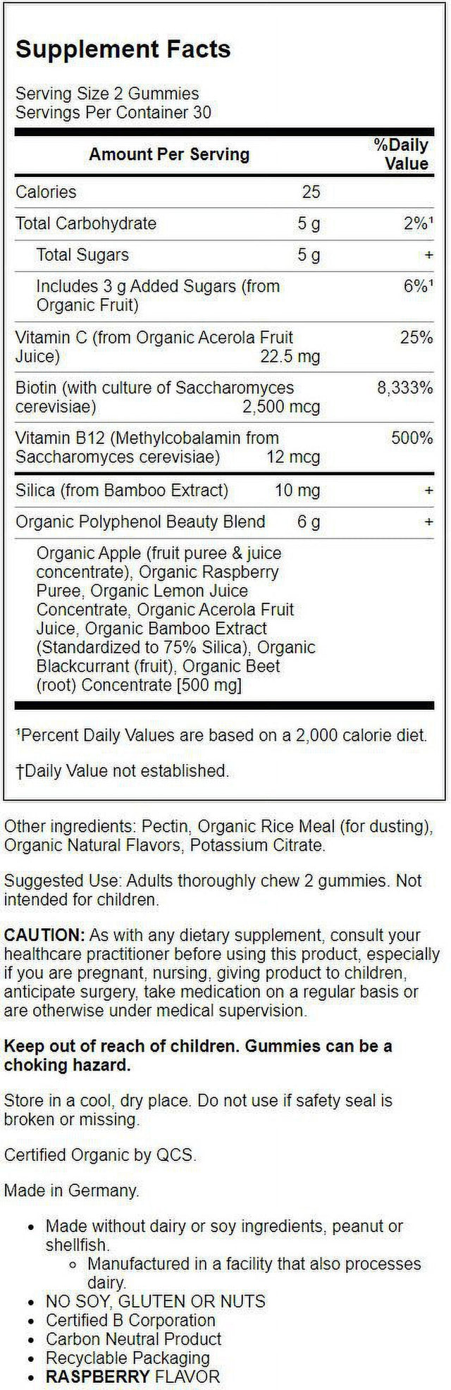 Garden of Life - Organic Beet Beauty Gummies Raspberry - 60 Gummies