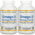 California Gold Nutrition Premium Fish Oil, Omega-3, 180 Mg EPA, 120 Mg DHA, Concentrated Triglyceride Form, 240 Fish Gelatin Softgels, 2 Pack