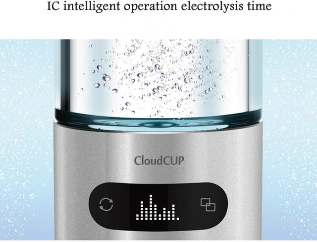 IC Intelligent High Concentration Hydrogen-Rich Water Cup SPE Ion Membrane Alkaline Water Purifier Micro Electrolytic Water Cup 480Ml