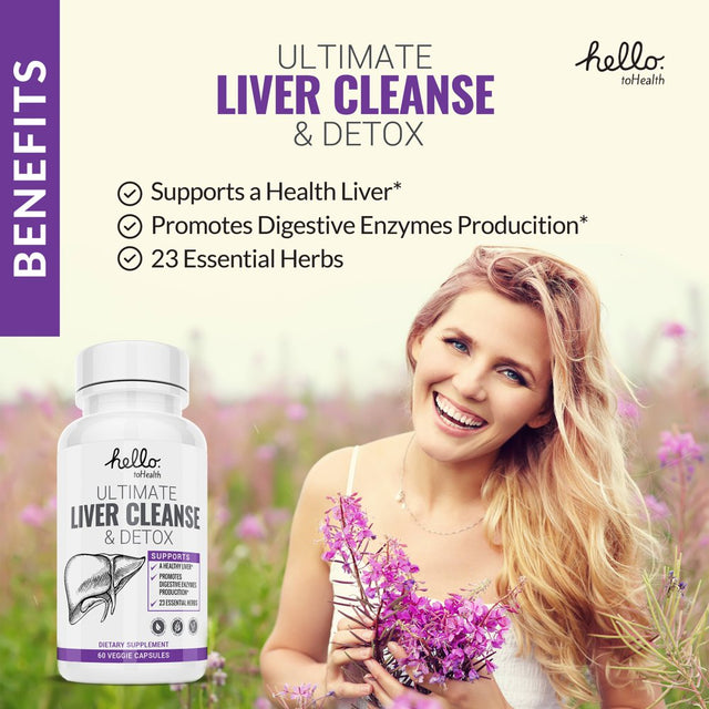 Complete Liver Support and Detox Cleanse Natural Liver Detox with Milk Thistle, Dandelion Extract, Artichoke, and Beet Root  Liver Cleanse for Men and Women - 30-Day Cleanse (180 Capsules)