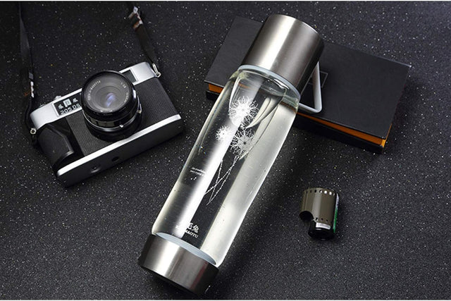 High Concentration Hydrogen-Rich Water Cup SPE Ion Membrane Alkaline Water Purifier Micro-Electrolysis Water Glass 550Ml