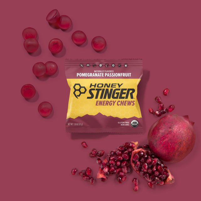 Honey Stinger Organic Energy Chew, Pomegranate Passion, 1.8 Oz