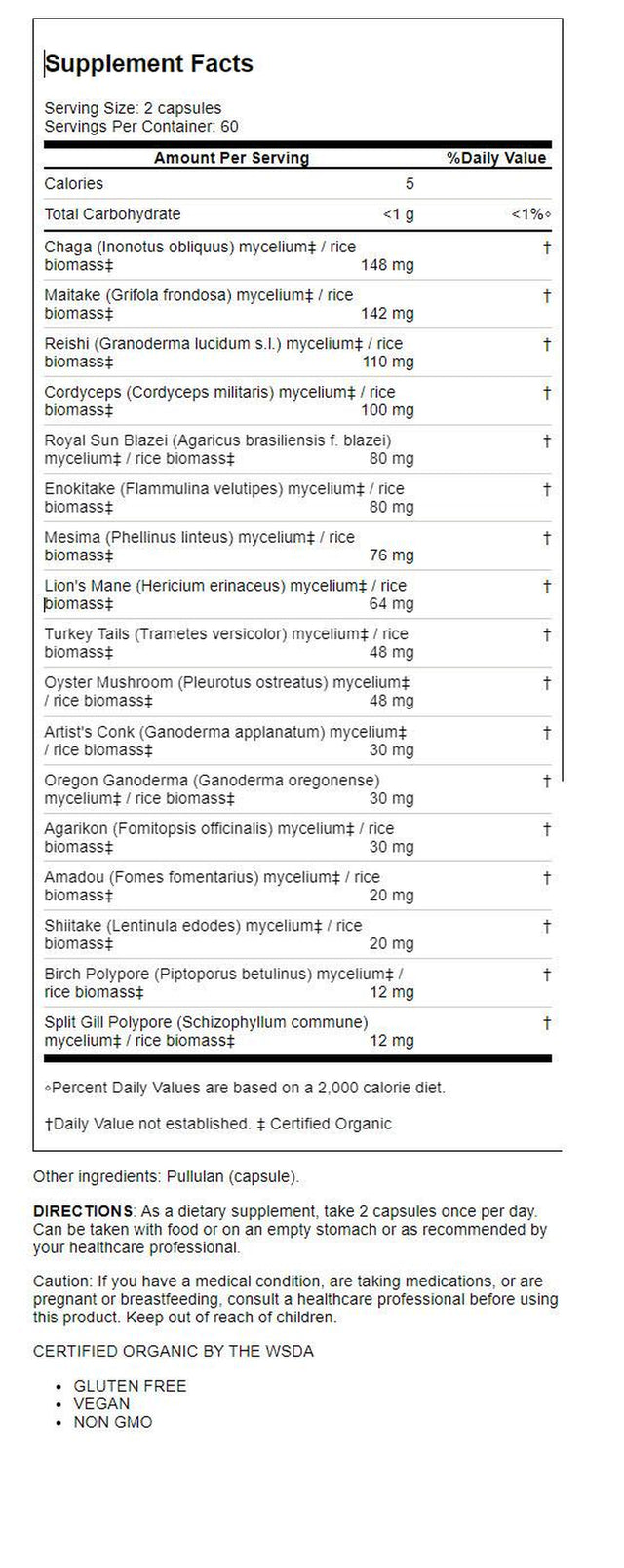 Host Defense Mushrooms Mycommunity 120 Caps