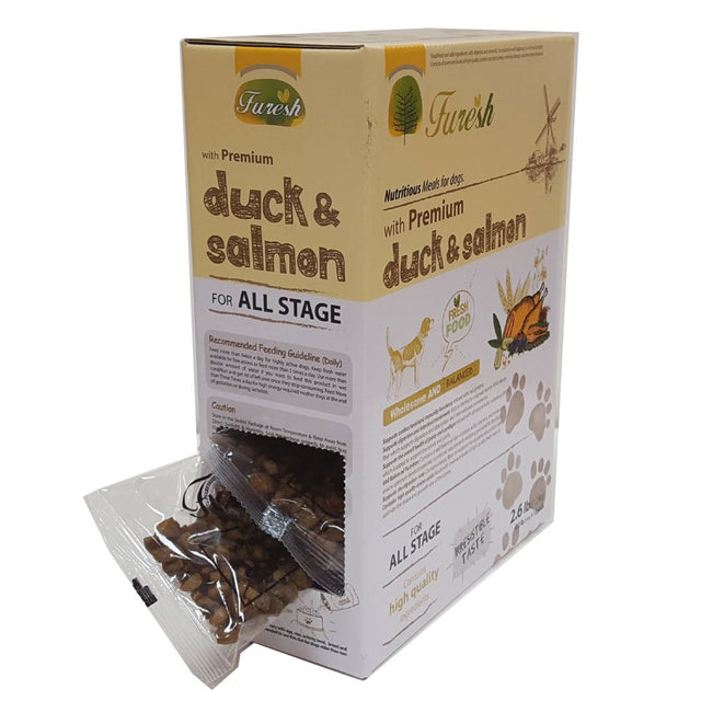 Alpha Dog Series All Natural Limited Ingredients Premium Dry Dog Food Kibble, Duck and Salmon Recipe, Complete Balanced Health, for Puppies and Small and Medium Breed Dogs (All Stages) - 2.6 Lbs.