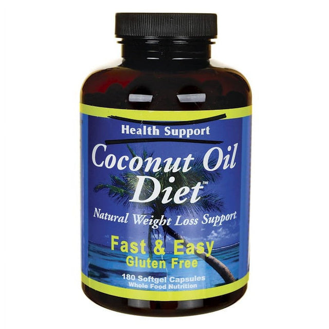 Health Support Coconut Oil Diet - 180 Softgel Capsules