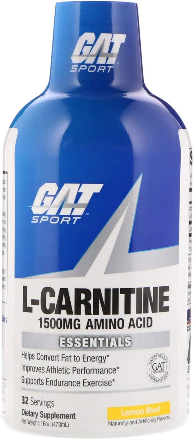 GAT SPORT L-Carnitine Liquid1500Mg. 32 Servings (Lemon Blast)