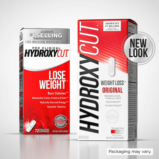 Hydroxycut Original Weight Loss Supplement Pills with Apple Cider Vinegar, 200 Mg Caffeine, 60 Ct