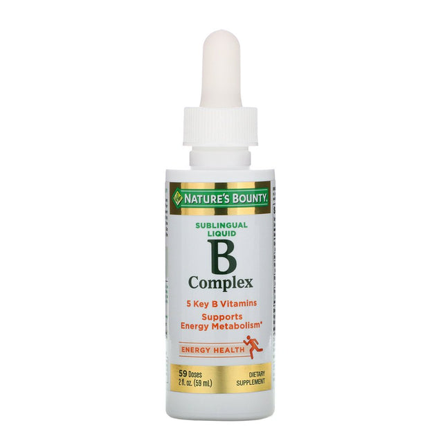 Nature'S Bounty Vitamin B Complex Sublingual Liquid 2 Oz (Pack of 4)