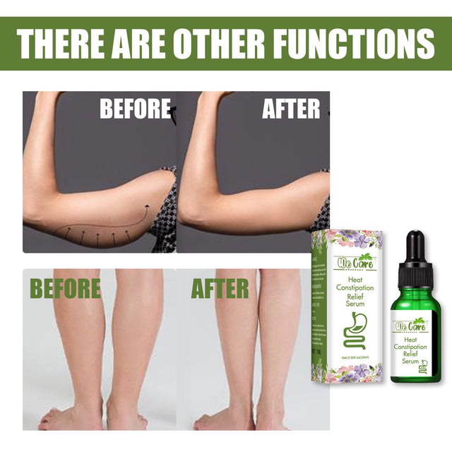 HIBRO Face Organic Aloe You Much Gel We-Care Heat Constipation Relief Serum Belly Cellulite Massage Oil Natural Ingredients for Constipation, Bloating and Gas Relief 10Ml