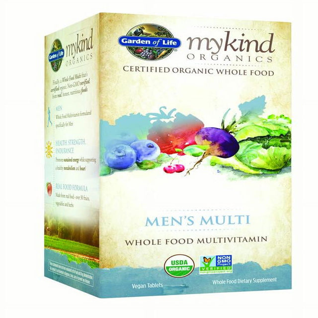 Garden of Life Mykind Organics Men'S Multi Vegan Tablets, 60 Ct