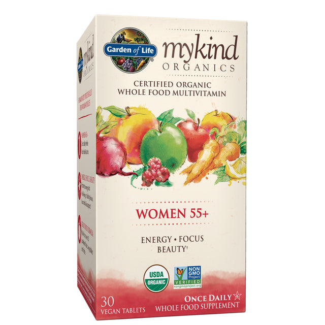 Garden of Life Mykind Organics Women’S 55+ Multivitamin | Once Daily | 30Ct