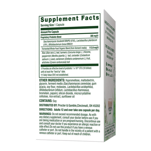 Align Whole Food Multi-Strain Probiotic Supplement Capsules, 28 Ct