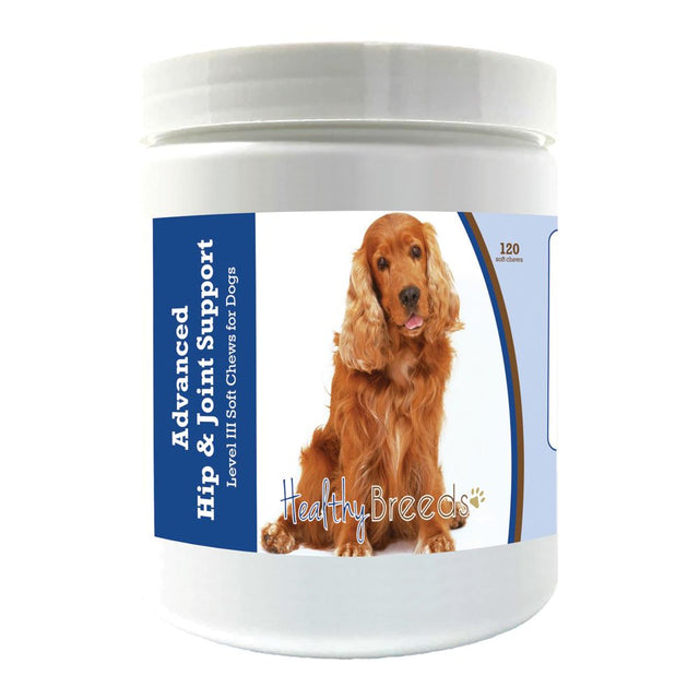 Healthy Breeds Cocker Spaniel Advanced Hip & Joint Support Level III Soft Chews for Dogs 120 Count
