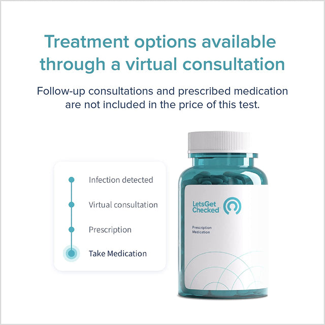 Letsgetchecked - Standard 5 STD Test for Chlamydia, Gonorrhea, Trichomoniasis, HIV, and Syphilis. | for Men and Women | CLIA Certified Labs | Online Results in 2-5 Days - (FBA Not Available in NY)
