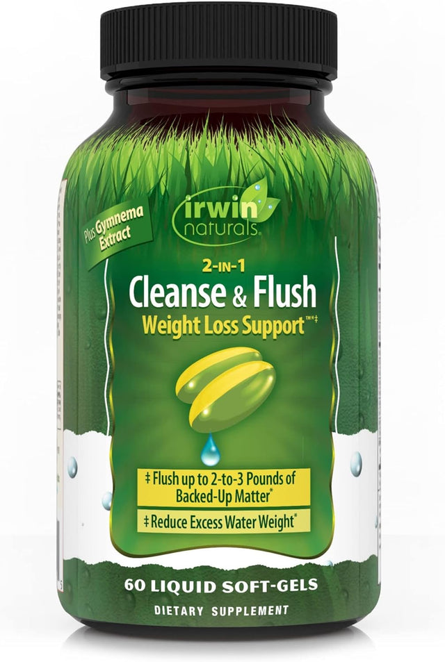 Irwin Naturals 2-In-1 Cleanse & Flush Weight Loss Support 60 Sgels