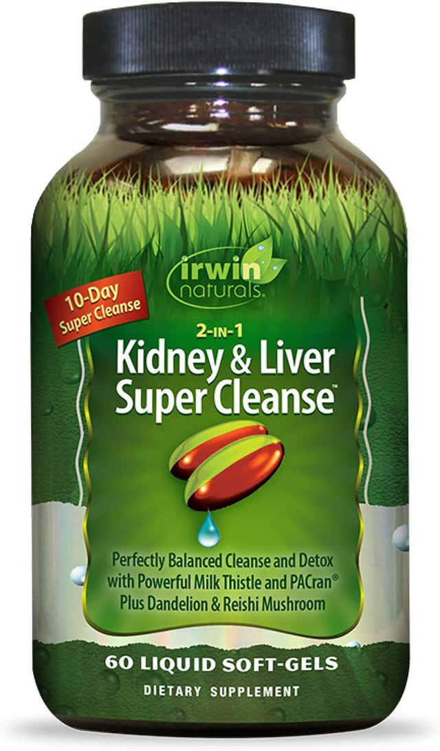 Irwin Naturals 2-In-1 Kidney & Liver Super Cleanse 60 Sgels