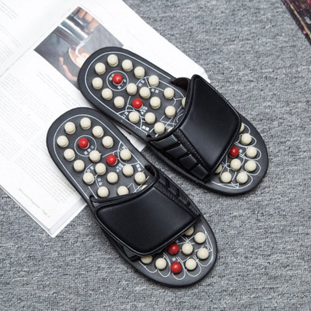 DERCLIVE Plantar Fasciitis Relief Massager, Foot Massage Slippers Sandals Mat for Men Women, Reflexology Foot Massager for Circulation