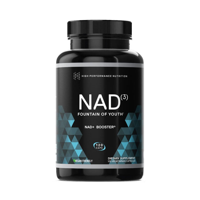 HPN Supplements NAD3 NAD+ Booster | Value Size 2 Month Supply | Clinically Proven & Independently Tested - Metabolic Repair | 311 Mg per Serving - 120 Capsules
