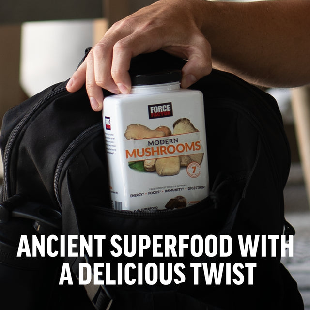 Force Factor Modern Mushrooms Soft Chews, Mushroom Supplement to Support Energy, Focus, Immunity, & Digestion with Cordyceps, Turkey Tail, Chaga, Reishi, & Lion’S Mane, Cinnamon Roll, 60 Soft Chews