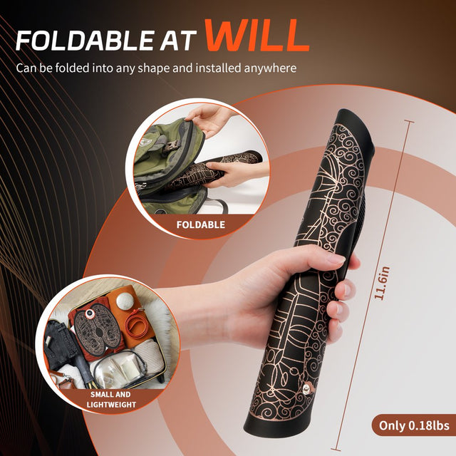 Kekoy EMS Foot Massager for Neuropathy with Remote Control,Electric USB Rechargeable Foot Massage Mat with 8 Modes 19 Intensity for Pain Relief, Black