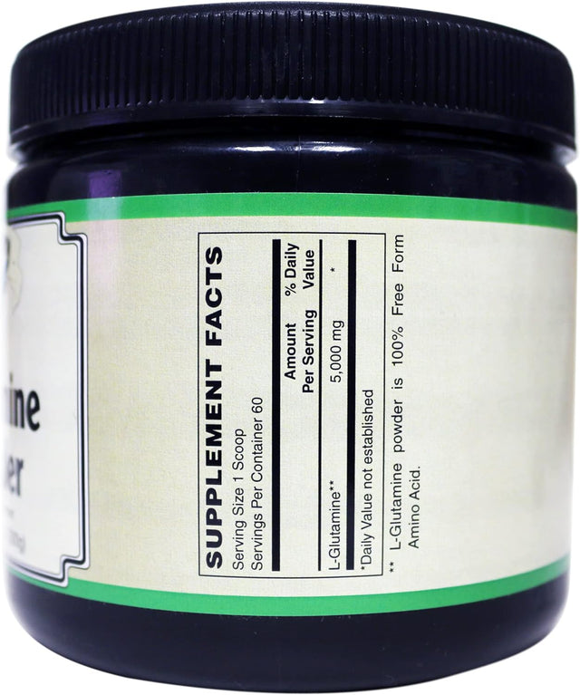 L-Glutamine 100% Pure Free Form Powder - No Other Ingredients (300 Grams)