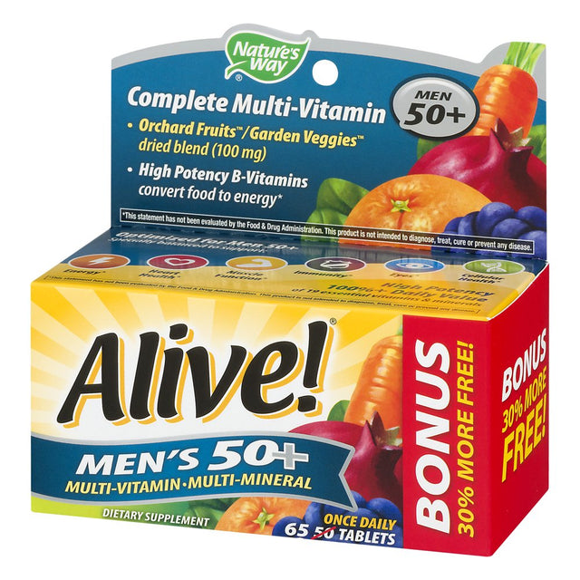 Alive Mens 50+ Bp 65 Tabs