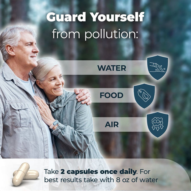 Heavy Metal Detox - Heavy Metal Cleanse Supplement to Flush Pollution from Your Body - Liver Cleanse Formula by Purehealth Research