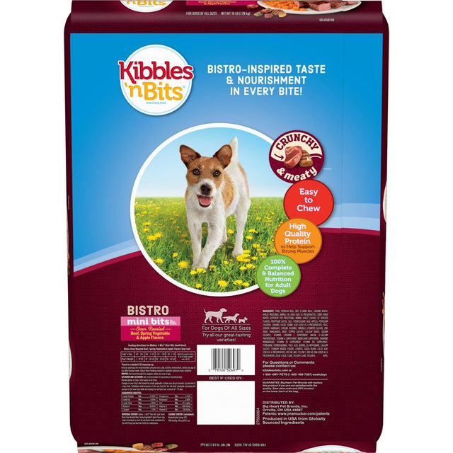 Kibbles 'N Bits Bistro Mini Bits Small Breed Oven Roasted Beef Flavor, 16-Pound