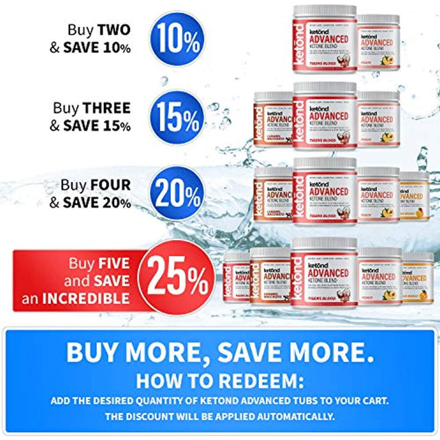 Ketond Advanced Ketone Supplement — Best Ketone Weight Loss Supplement — Citrus Mango (15 Servings)