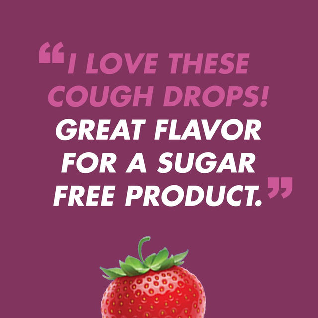 HALLS Breezers Cool Berry Sugar Free Throat Drops, 20 Drops