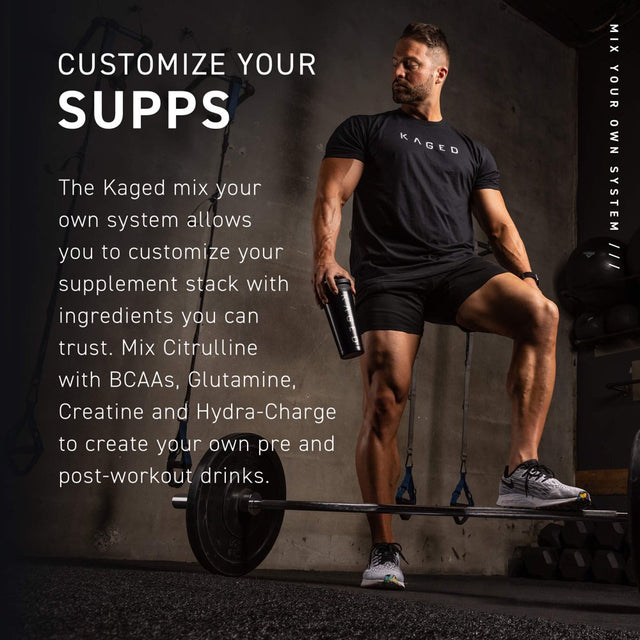 Kaged L-Citrulline Powder to Enhance Muscle Pumps, Improve Muscle Vascularity, Nitric Oxide Booster, L-Citrulline 2000Mg, Unflavored, 100 Servings